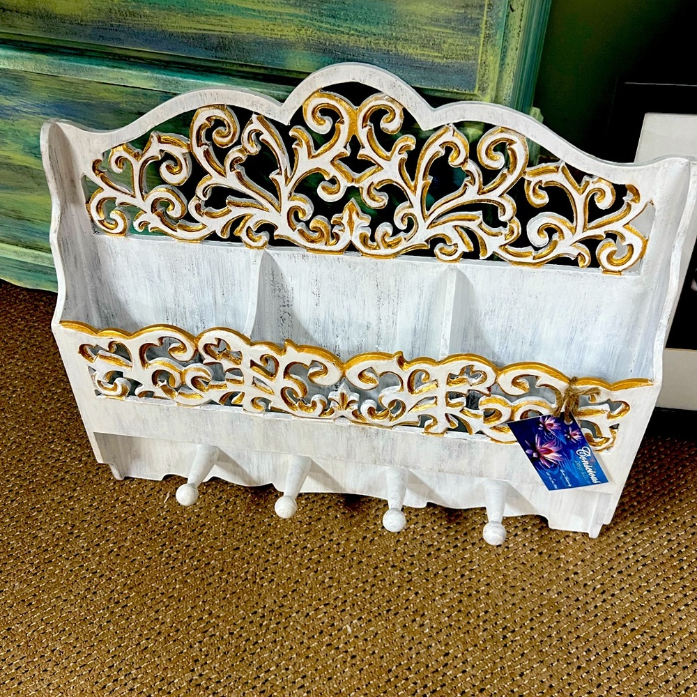 Vintage reimagined Letter/Key holder